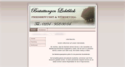 Desktop Screenshot of guenstiger-bestatter.de